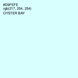 #D9FEFE - Oyster Bay Color Image